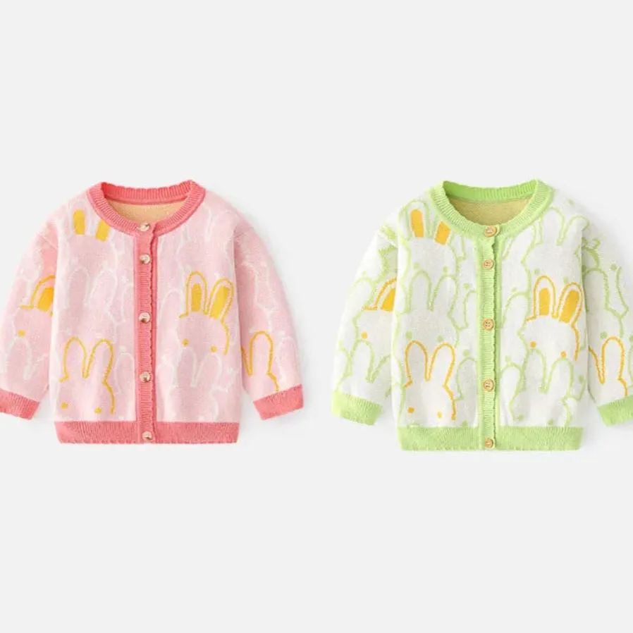 Rabbit Girls Knit Cotton Cardigan