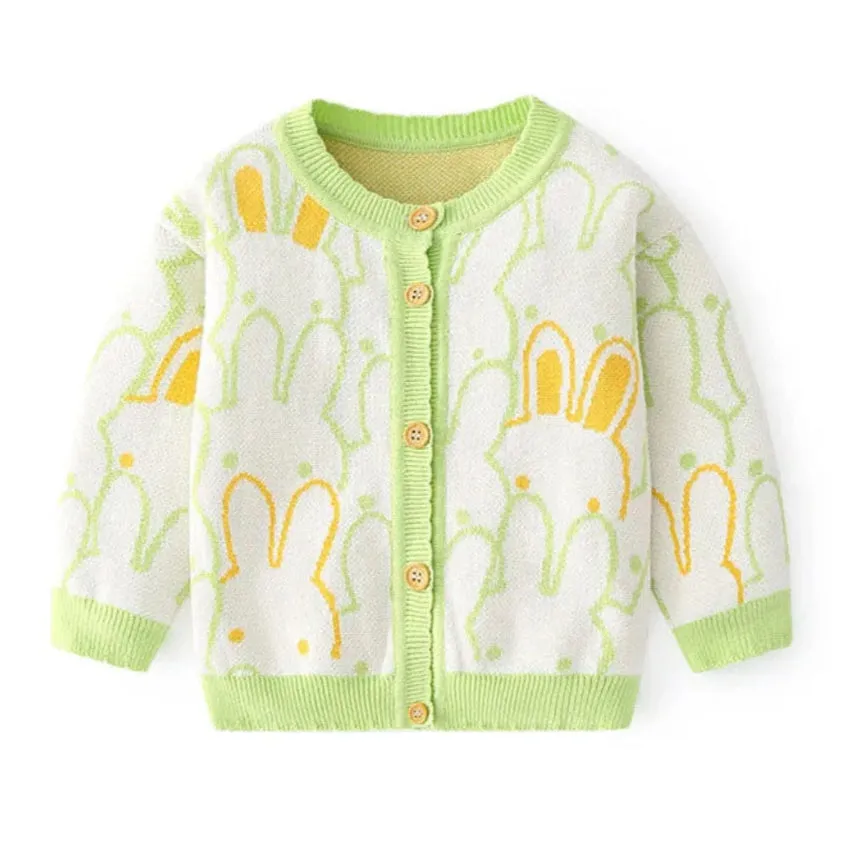 Rabbit Girls Knit Cotton Cardigan