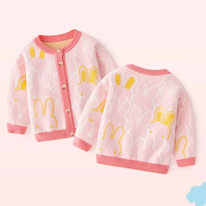 Rabbit Girls Knit Cotton Cardigan