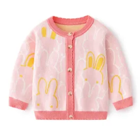 Rabbit Girls Knit Cotton Cardigan