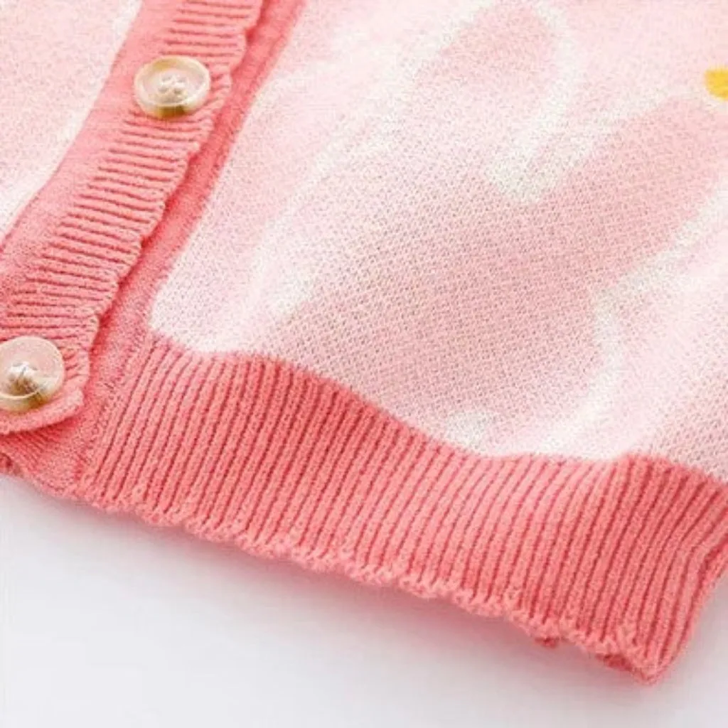 Rabbit Girls Knit Cotton Cardigan