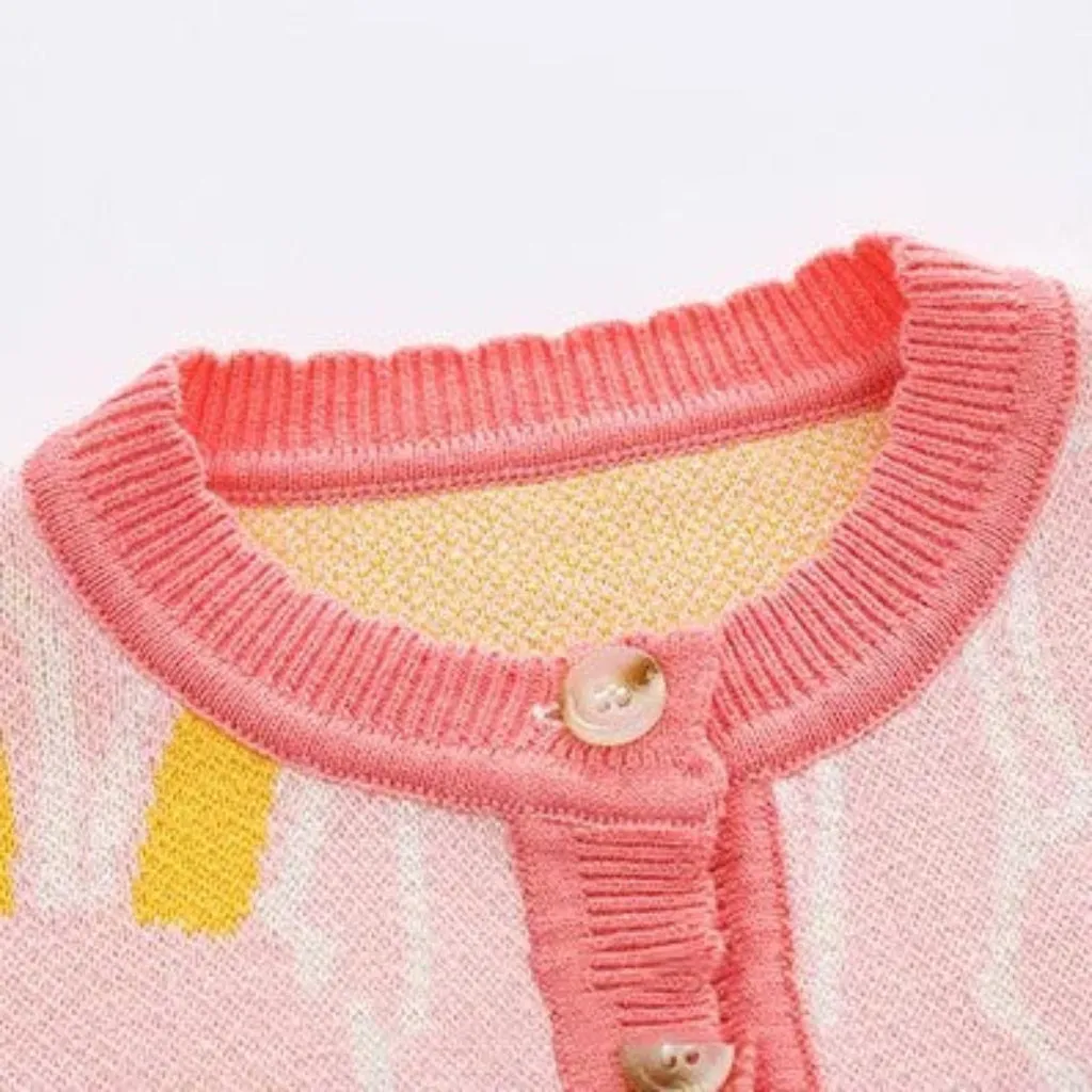 Rabbit Girls Knit Cotton Cardigan