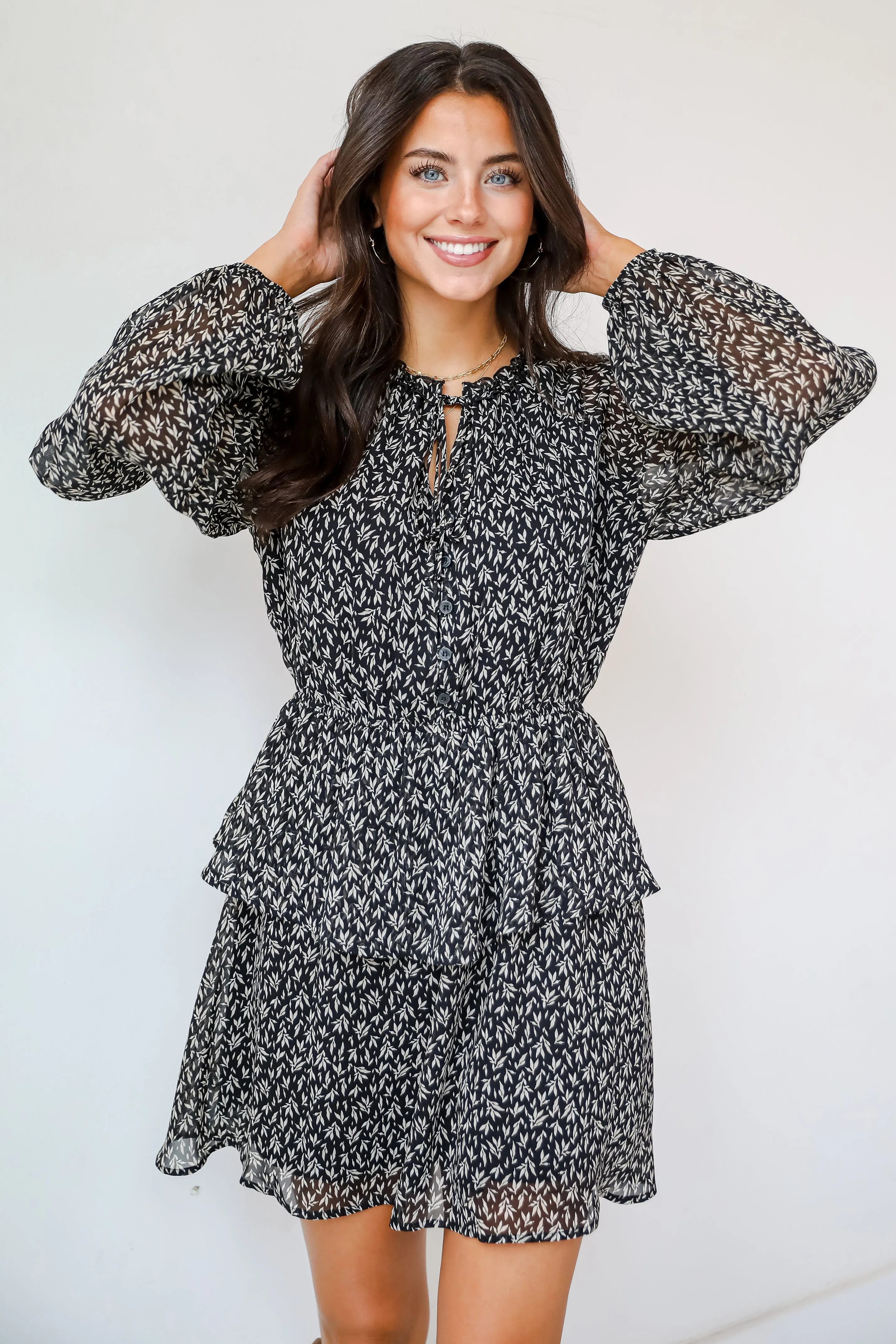 Sensationally Impressive Black Mini Dress