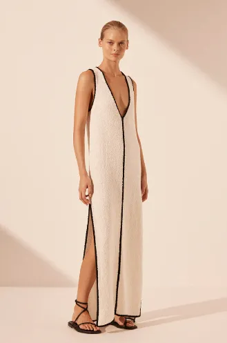 Shona Joy Lena Plunged Maxi Dress