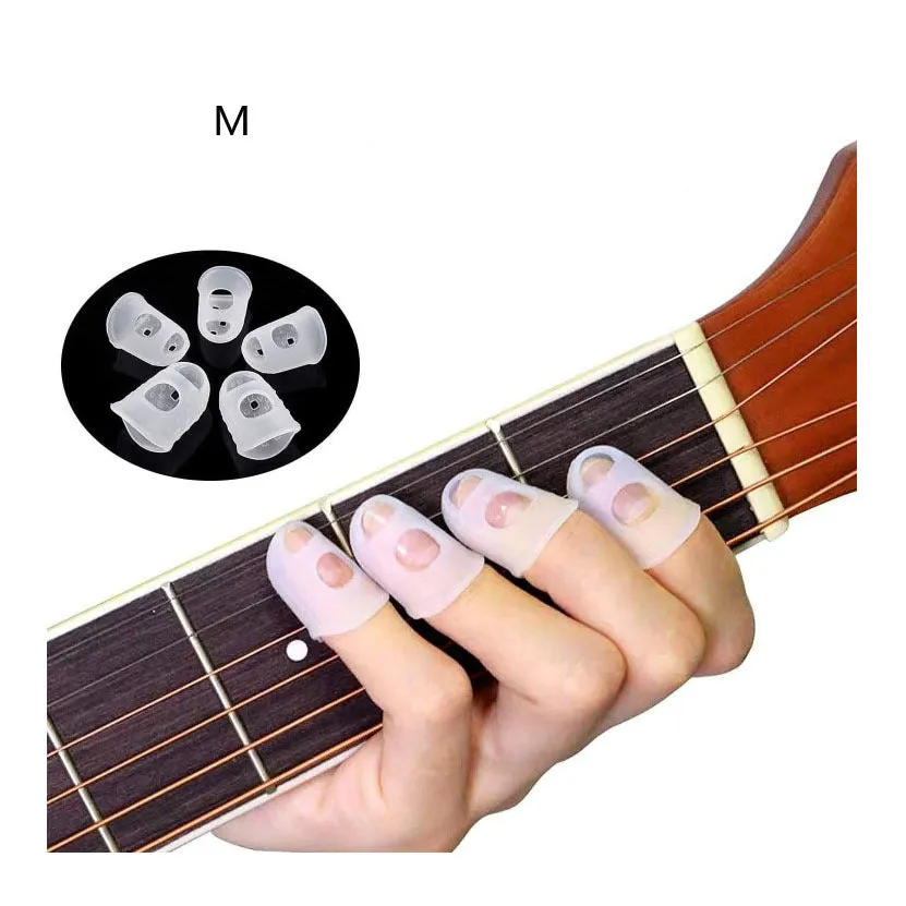 Silicone Guitar Finger Protectors  Set of 10 for Comfortable Playing