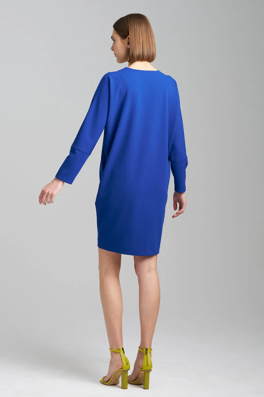 Solid Knit Crepe Wedge Dress