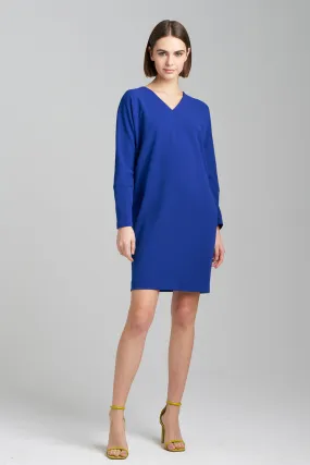 Solid Knit Crepe Wedge Dress