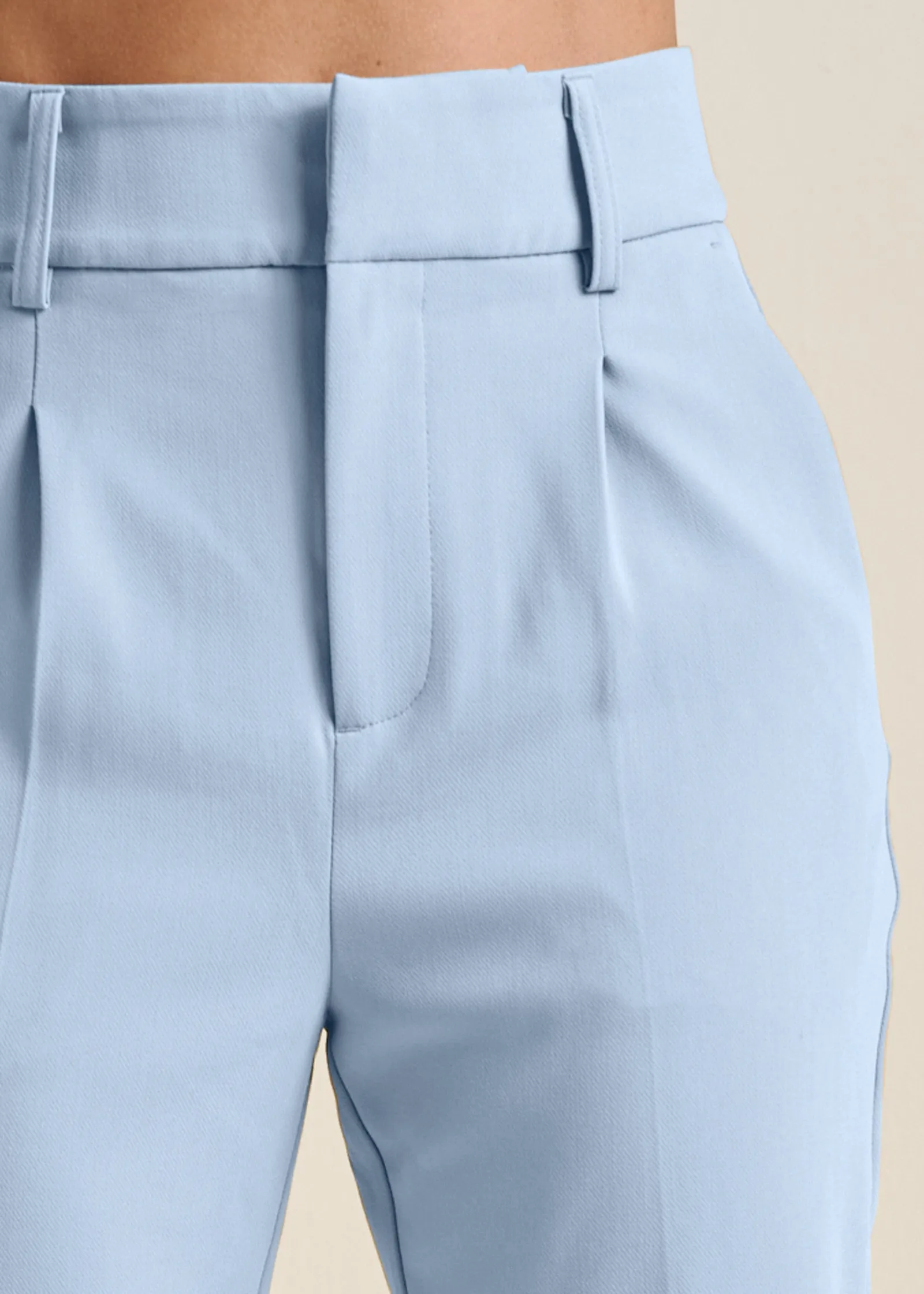 Tailored Suit Pants - Light Blue