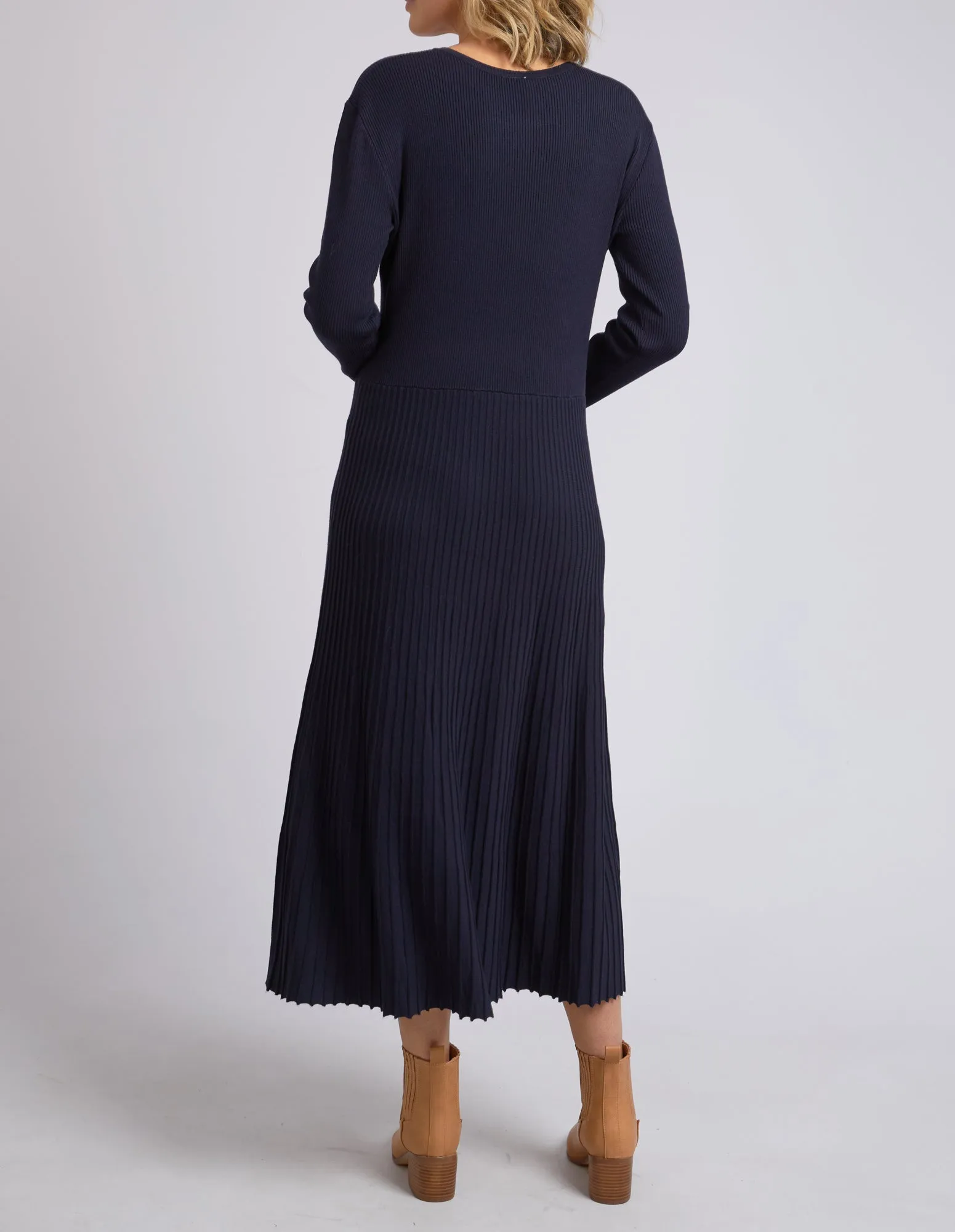 TAMMY KNIT DRESS - Dark Sapphire