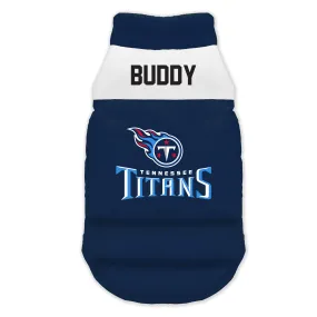 Tennessee Titans Custom Pet Parka Puff Vest