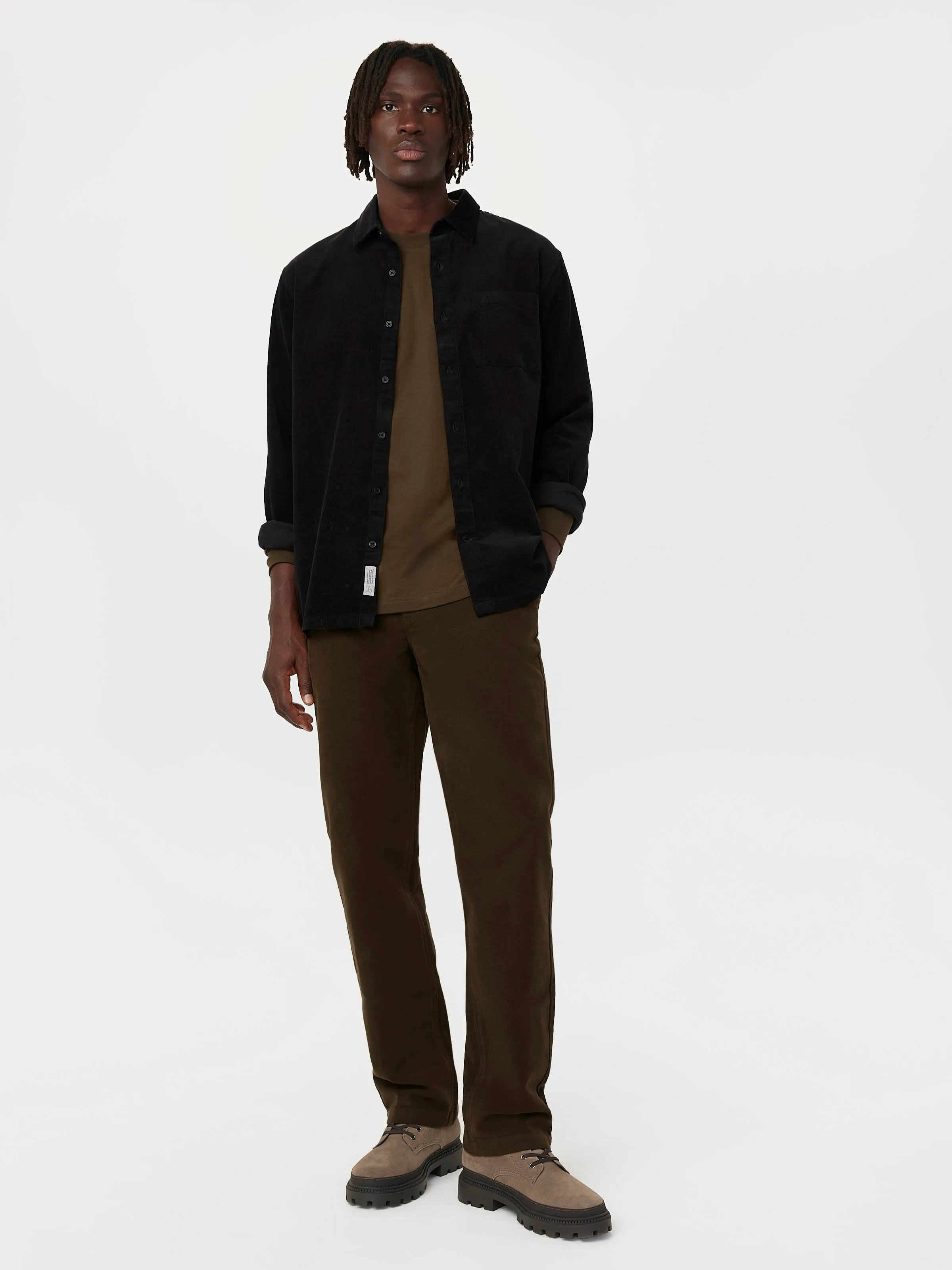 The Fine Corduroy Shirt in Tuscany Green