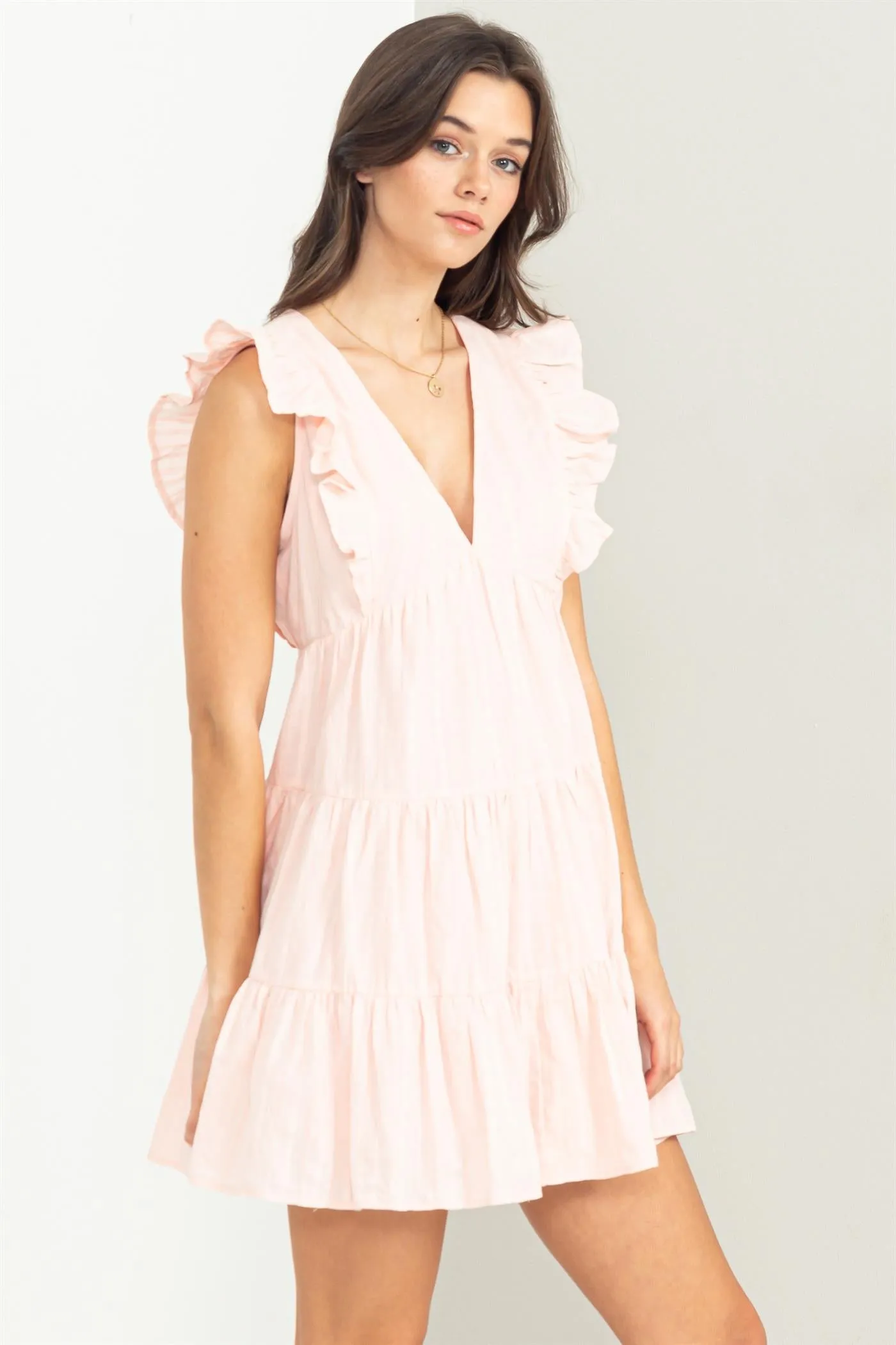 Weekend Outing Ruffle Mini Dress