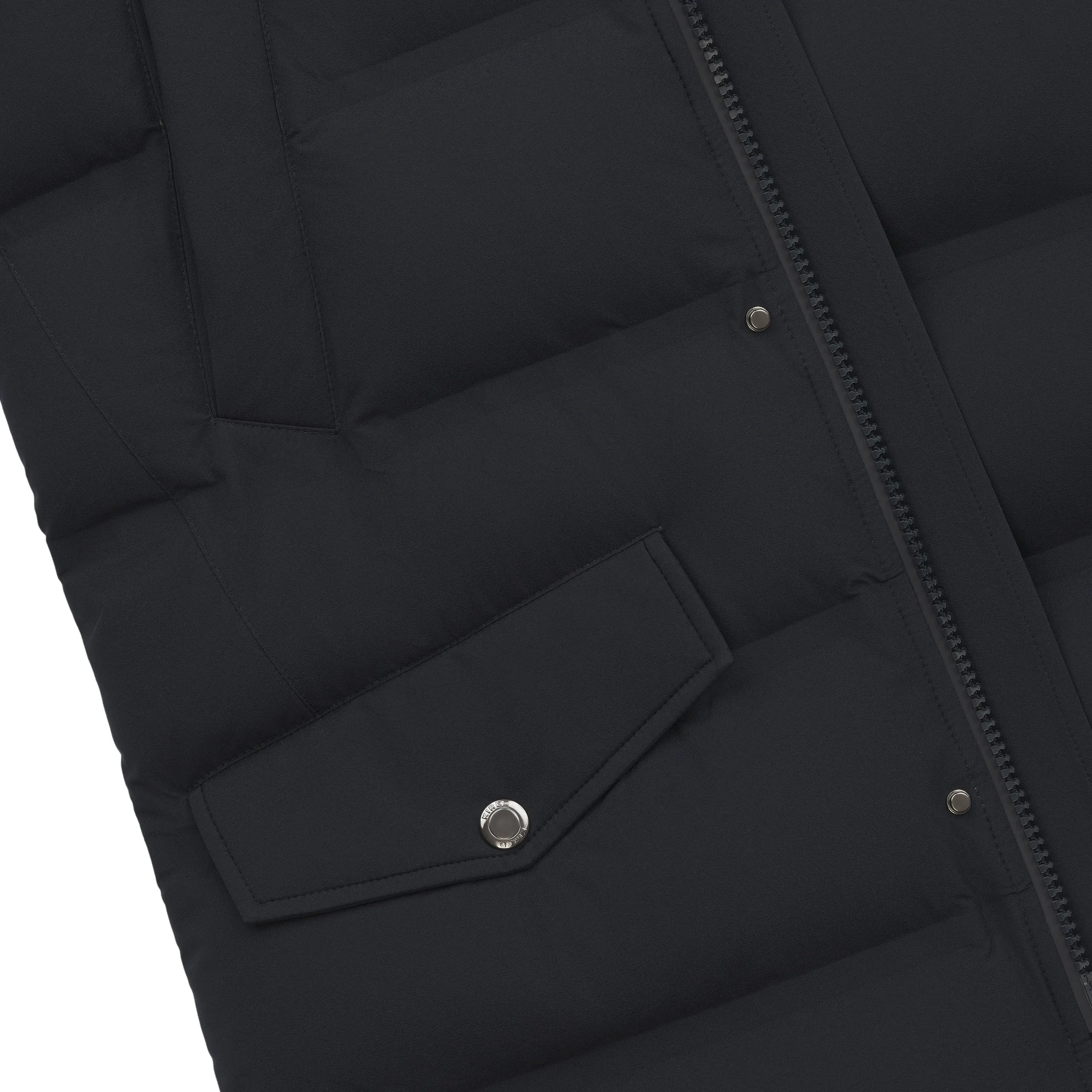 Winter Hooded Parka in Dark Blue