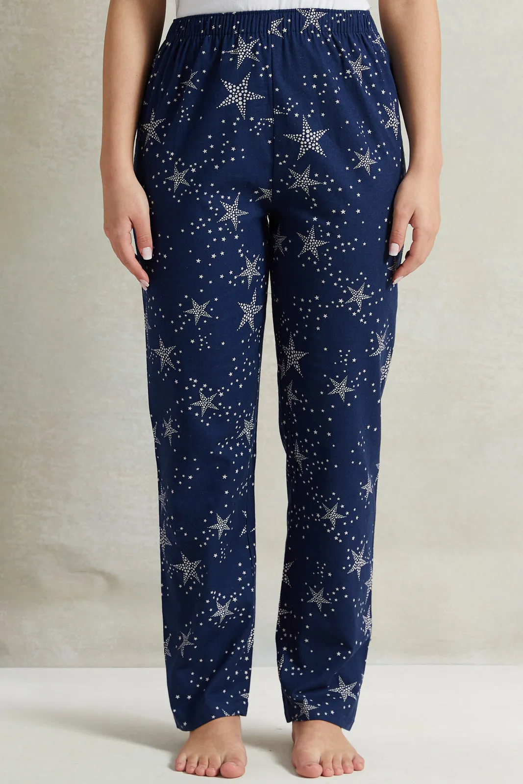 Women Navy Printed Cami Set (2 Piece)
