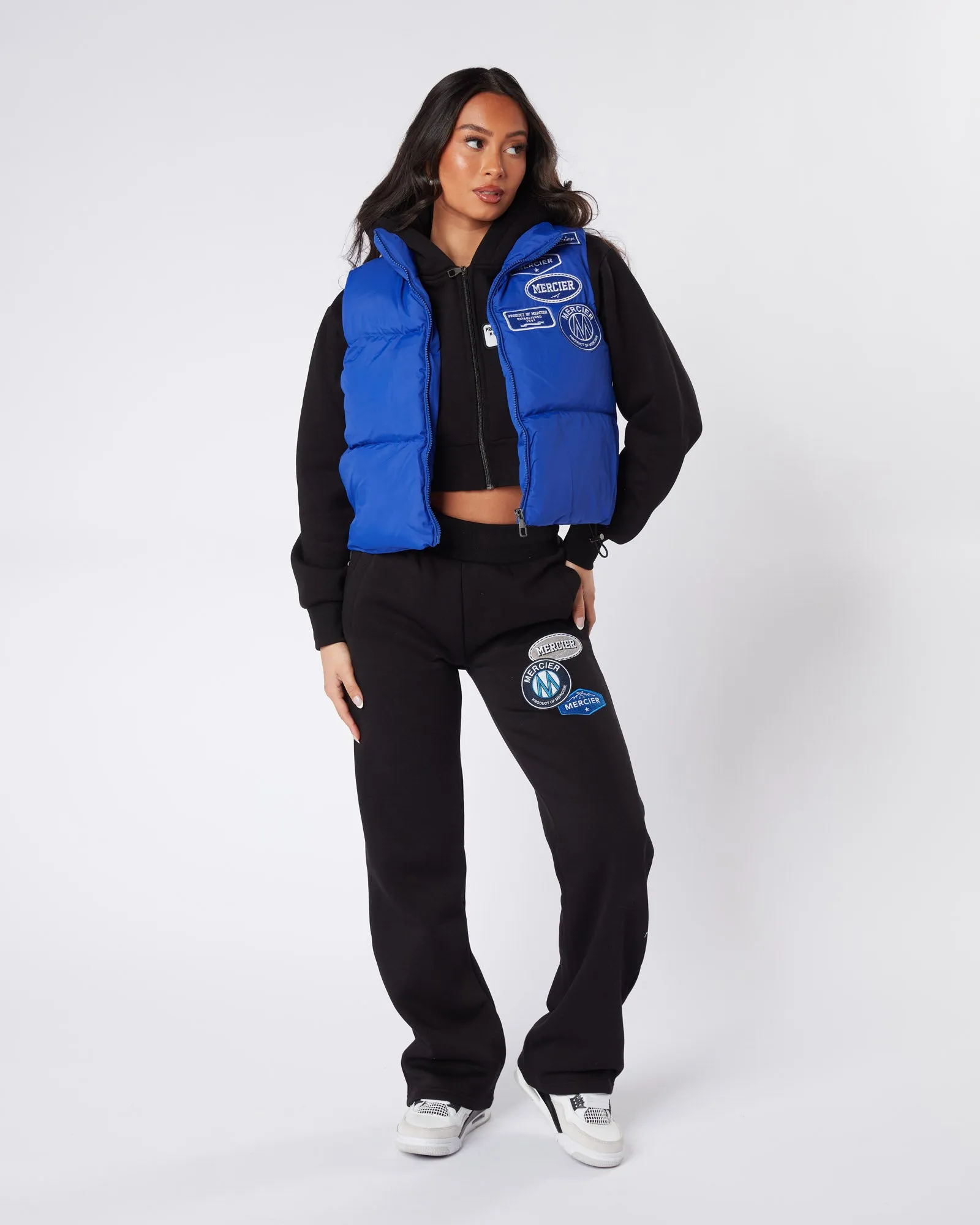 Womens Cobalt Tonal Badge Gilet
