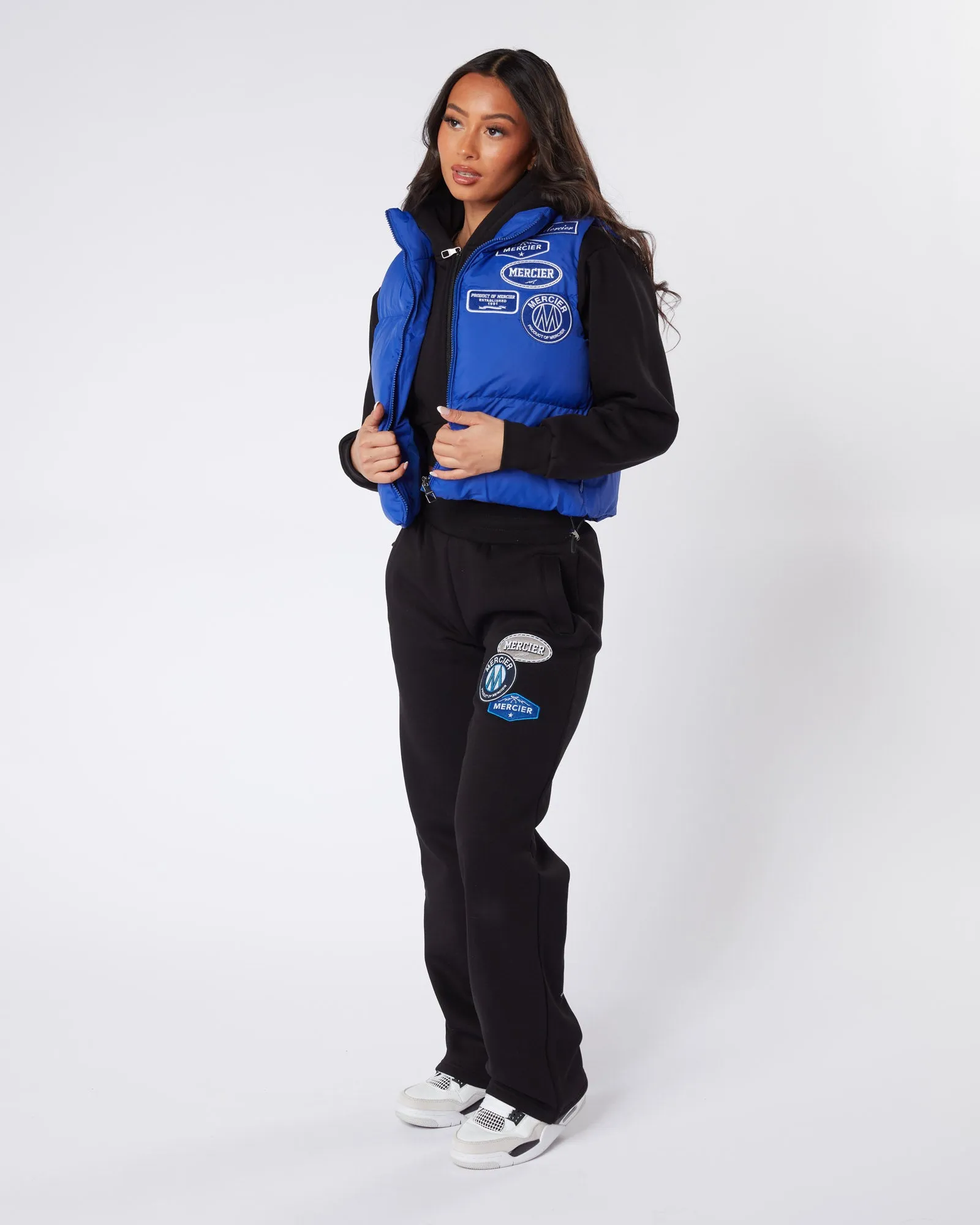 Womens Cobalt Tonal Badge Gilet