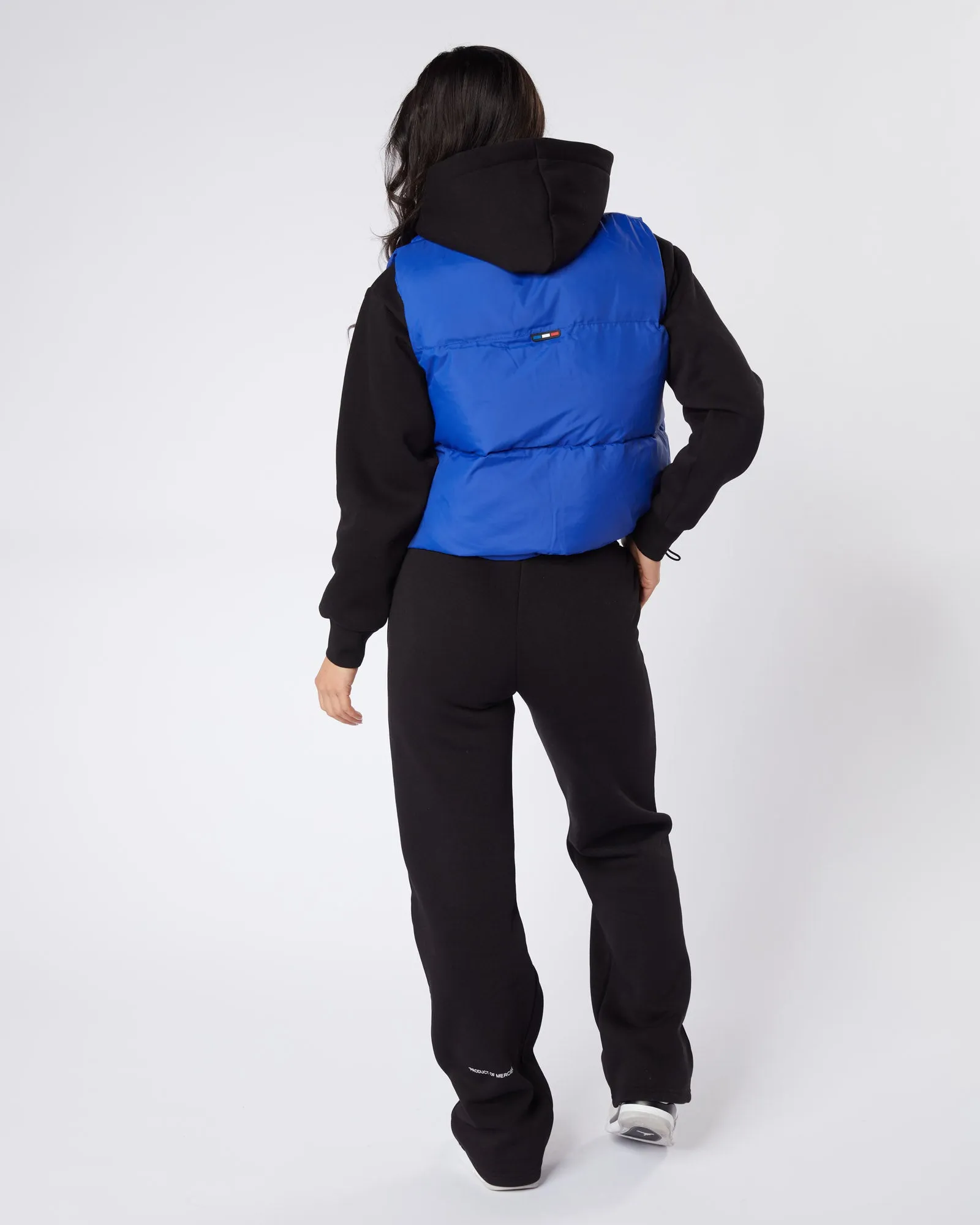 Womens Cobalt Tonal Badge Gilet