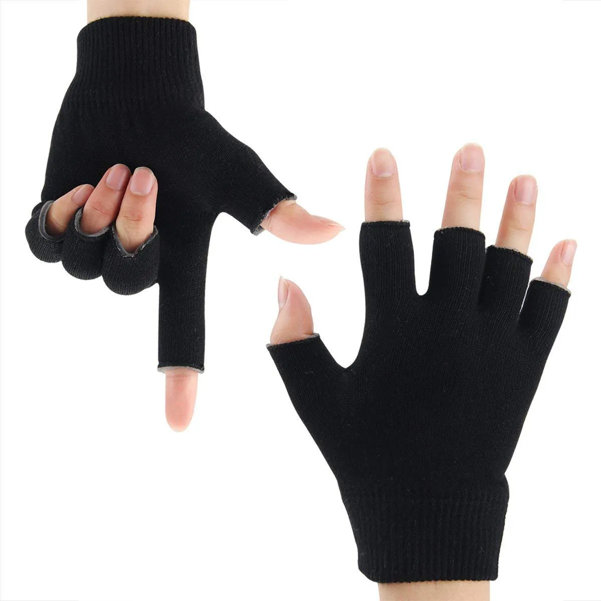 YOTURO Moisturizing Gloves-Fingerless Women'S Gel Moisturizing Spa Gloves, Day Night Instantly Repair Eczema Dry Rough and Cracked Hands (Pink)