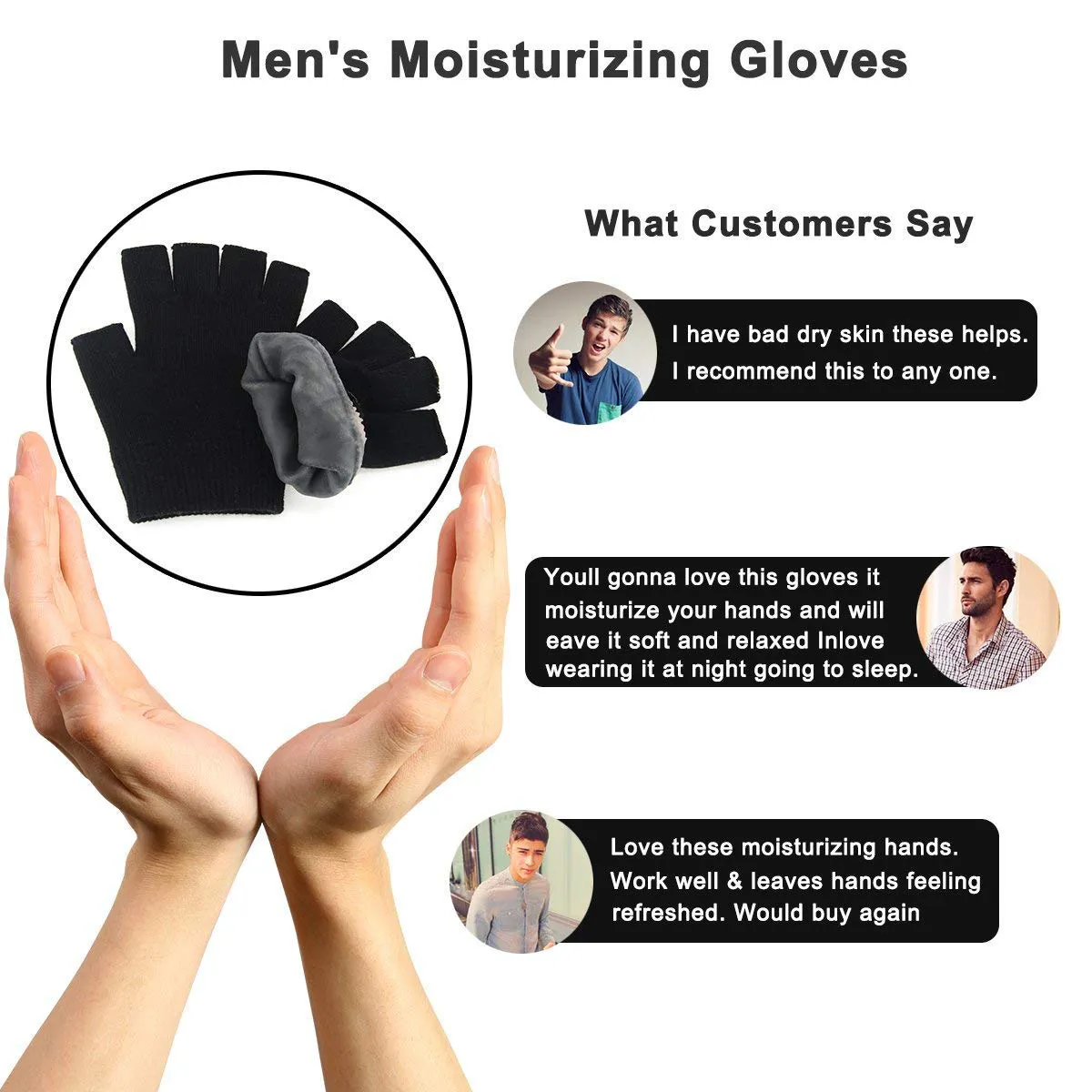 YOTURO Moisturizing Gloves-Fingerless Women'S Gel Moisturizing Spa Gloves, Day Night Instantly Repair Eczema Dry Rough and Cracked Hands (Pink)